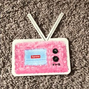 Supreme tv sticker